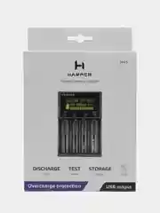 Зарядное устройство для аккумуляторных батареек на 4 слота Harper M4S Li-Ion, Ni-Cd, Ni-MH