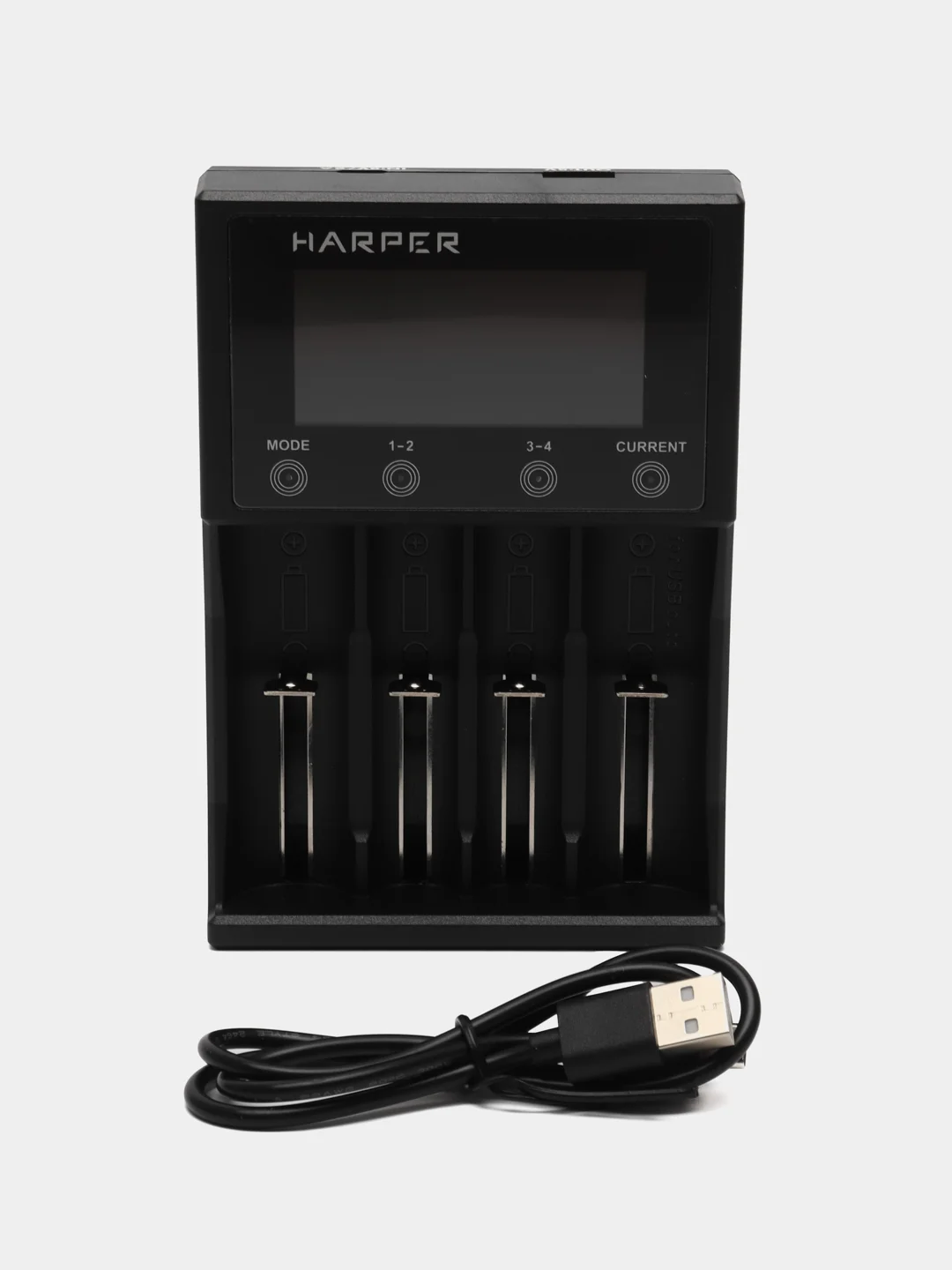 Зарядное устройство для аккумуляторных батареек на 4 слота Harper M4S Li-Ion, Ni-Cd, Ni-MH
