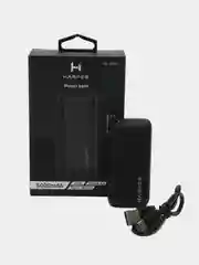 Черный внешний аккумулятор Harper PB-2606, 5000 мАч, Type-C и USB, гарантия 1 год