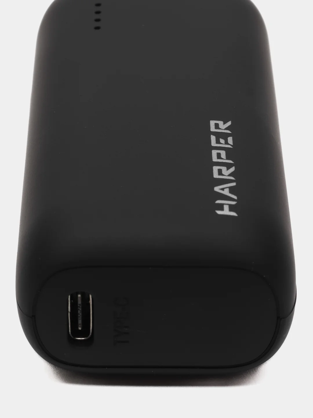 Черный внешний аккумулятор Harper PB-2606, 5000 мАч, Type-C и USB, гарантия 1 год