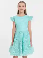 Ледяной платье для девочки с пышной юбкой нарядное