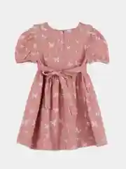 Коралловый меланж платье для девочки