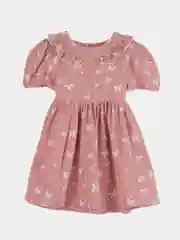 Коралловый меланж платье для девочки