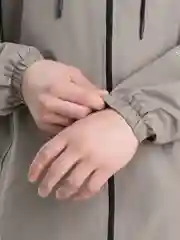 Бежевый меланж куртка ветровка мужская с капюшоном