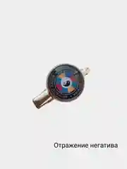 Заколка для волос, для одежды,  длина 3,5 см, диаметр 2 см