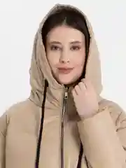Бежевый куртка женская экокожа весна-осень