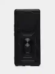 Чехол Honor X9a / Хонор Х9а противоударный, с металлической подставкой кольцом