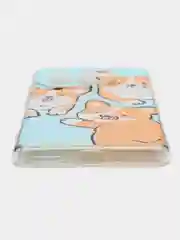Пурпурный чехол на OnePlus Ace 3/12R / Ван Плас Асе 3/12R прозрачный, с рисунком, защита камеры