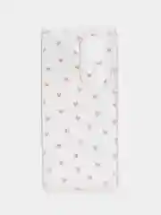 Коралловый меланж чехол на Oppo Reno 11 (Global) / Оппо Рено 11 Глобал прозрачный, с рисунком, защита камеры