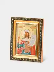 Икона освящённая Духовный Наставник "Святая Татиана Римская" в раме 8х11