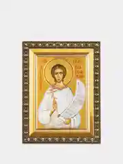 Икона освящённая Духовный Наставник "Святой Артемий Веркольский" в раме 8х11