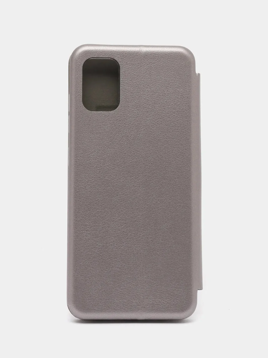 Серебряный чехол книжка на Samsung Galaxy A51, Самсунг Галакси А51