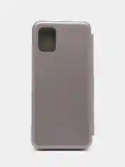 Серебряный чехол книжка на Samsung Galaxy A51, Самсунг Галакси А51