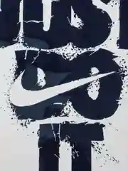 Темно-синий термонаклейка, термотрансферная наклейка, принт на одежду, Nike Just Do It