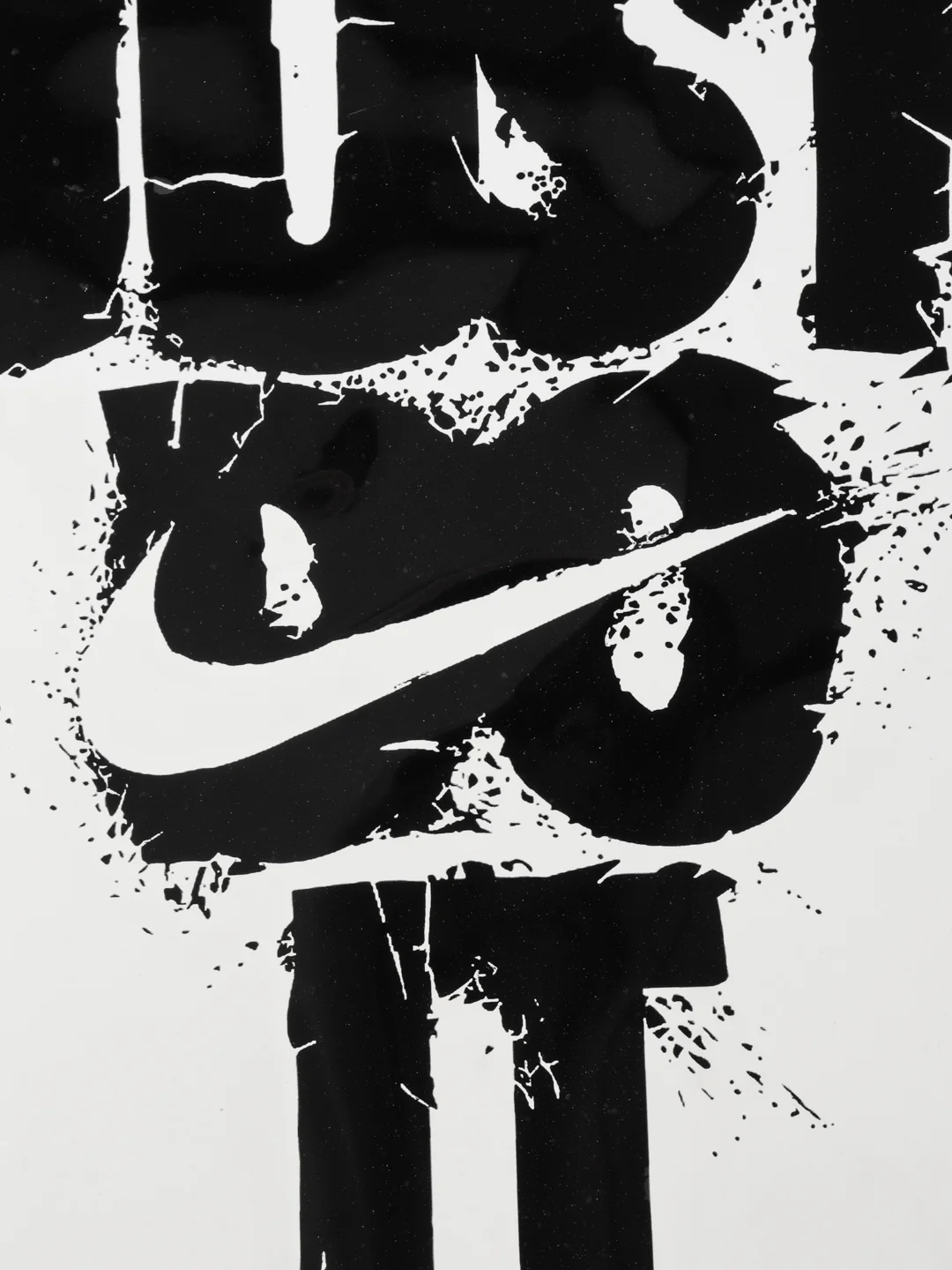 Темно-синий термонаклейка, термотрансферная наклейка, принт на одежду, Nike Just Do It