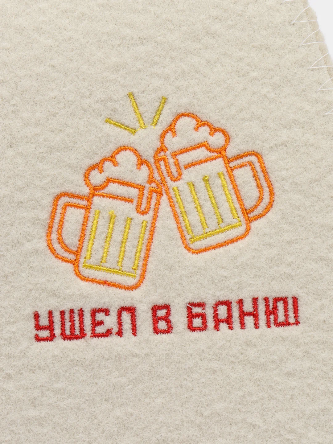 Желтый шапка для бани и сауны