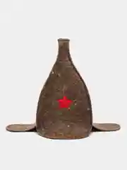 Коричневый шапка для бани и сауны