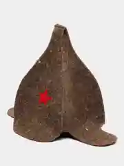 Коричневый шапка для бани и сауны