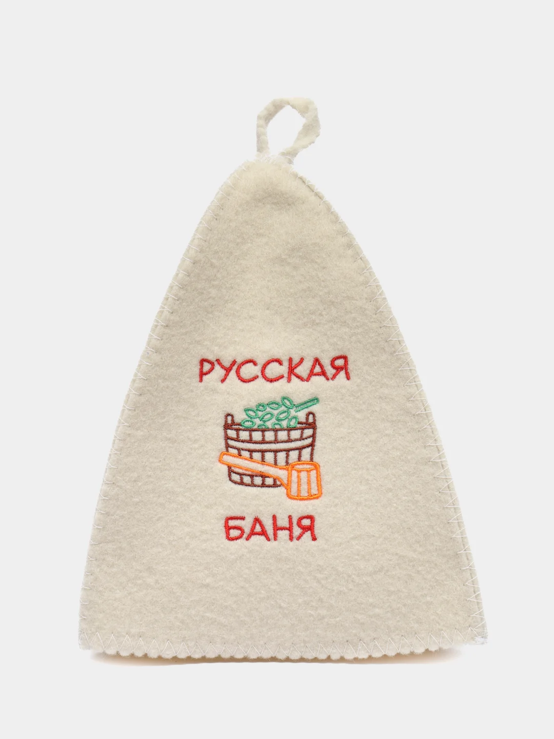 Красный шапка для бани и сауны