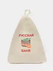 Красный шапка для бани и сауны
