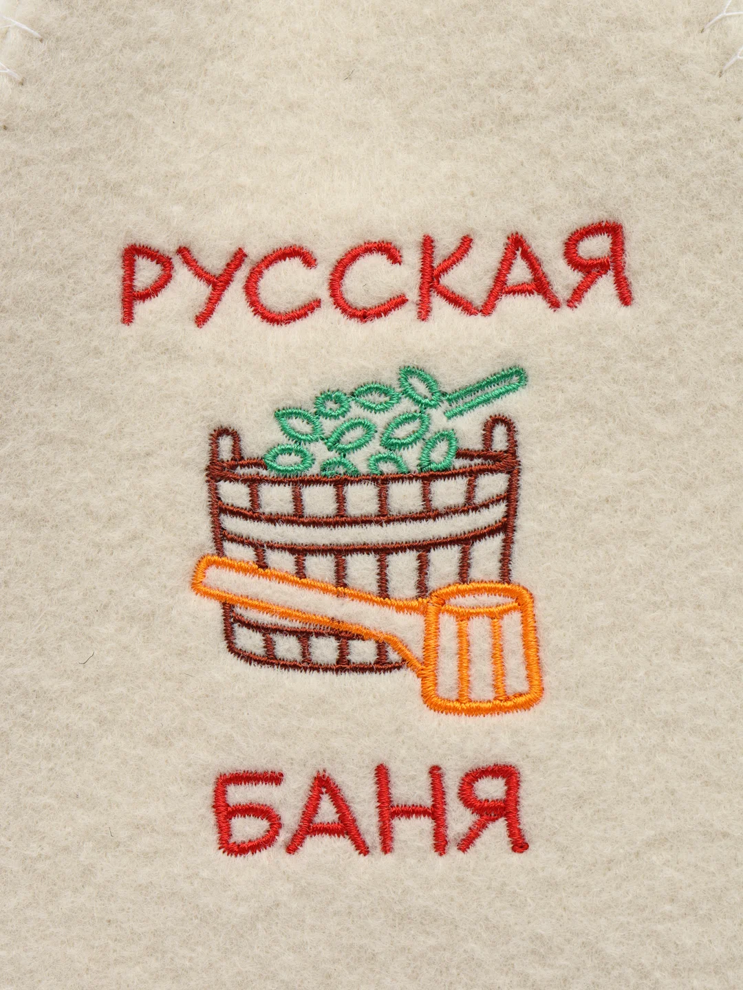 Красный шапка для бани и сауны