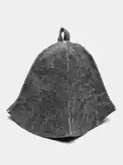 Черный шапка для бани и сауны