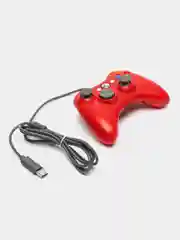 Красный джойстик XBOX 360 Wired Controller, геймпад проводной, с вибрацией