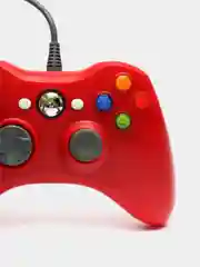 Красный джойстик XBOX 360 Wired Controller, геймпад проводной, с вибрацией