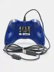 Синий джойстик XBOX 360 Wired Controller, геймпад проводной, с вибрацией