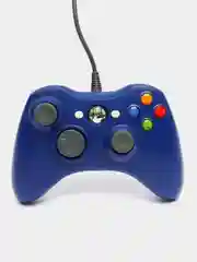 Синий джойстик XBOX 360 Wired Controller, геймпад проводной, с вибрацией