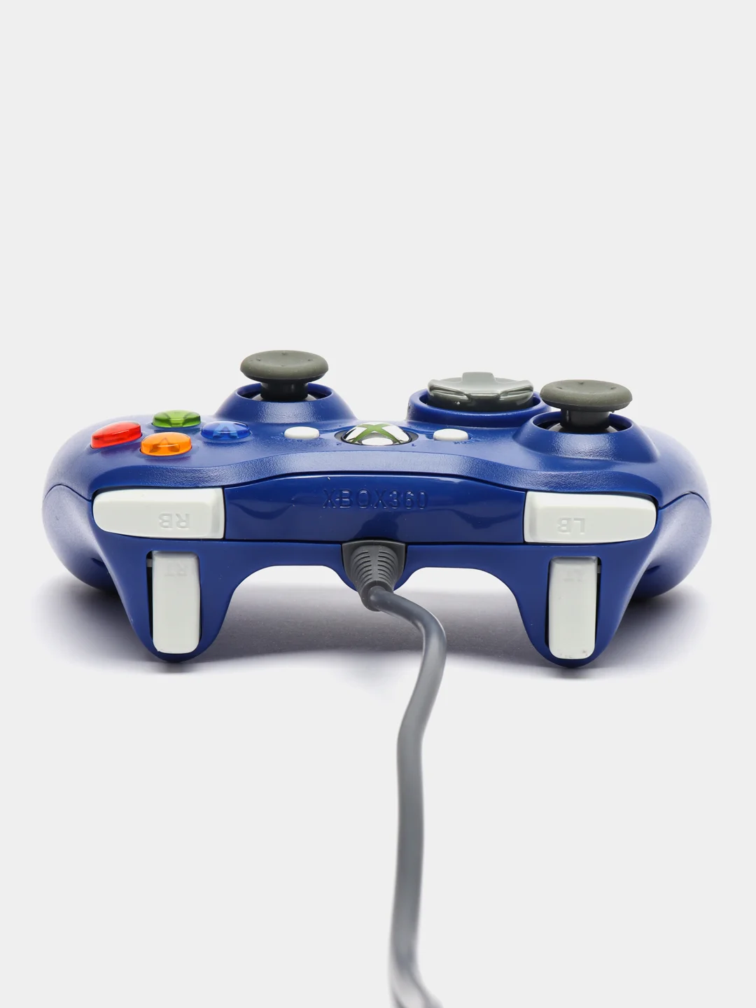 Синий джойстик XBOX 360 Wired Controller, геймпад проводной, с вибрацией
