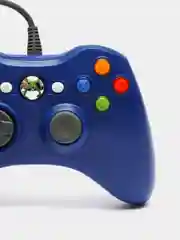 Синий джойстик XBOX 360 Wired Controller, геймпад проводной, с вибрацией