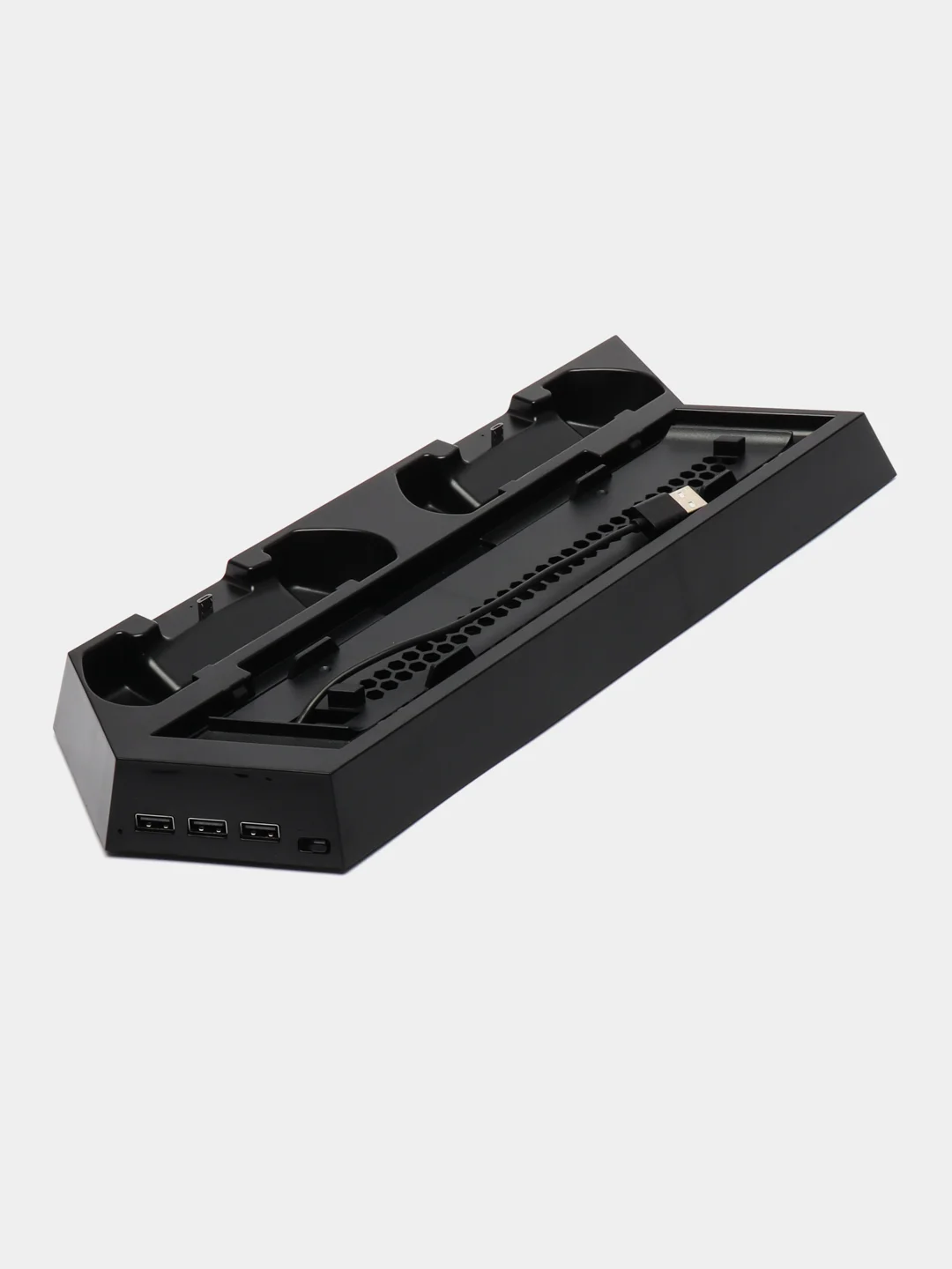Черный зарядная станция подставка охлаждающая PS4/ProSlim 023B, зарядка для геймпада джойстика