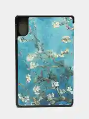 Светло-синий чехол-книжка для планшета Honor Pad X9 из экокожи КАРТОФАН с функцией подставки, 11.5"