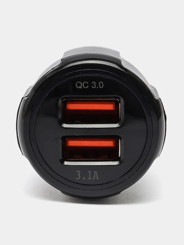 Автомобильное зарядное устроство 2 USB 3.0-3.1A зарядка от прикуривателя в авто