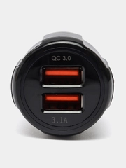 Автомобильное зарядное устроство  2 USB 3.0-3.1A зарядка от прикуривателя в авто