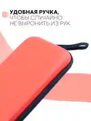 Красный чехол для консоли Nintendo Switch и Nintendo Switch OLED, защитный кейс КАРТОФАН на молнии