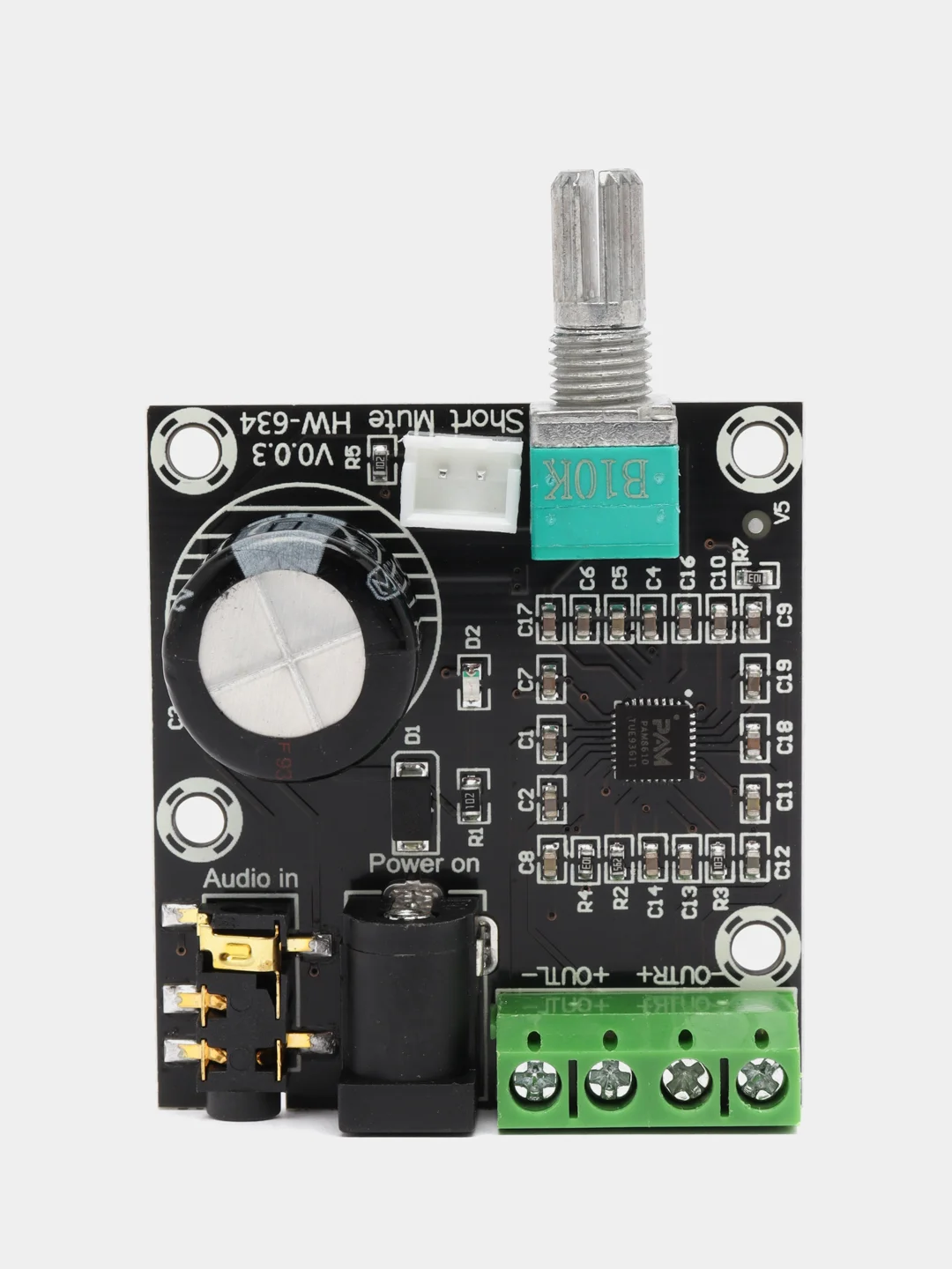 Mini Hi-Fi PAM8610 плата аудио стерео усилитель 2X15W двухканальный D Класс. J-get
