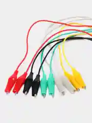 Клемы крокодилы - провод для самоделок, провода с зажимами, кабеля для arduino, esp 32, ЛБП