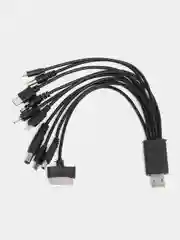 USB-кабель для зарядки мобильных телефонов, универсальный, 10 портов