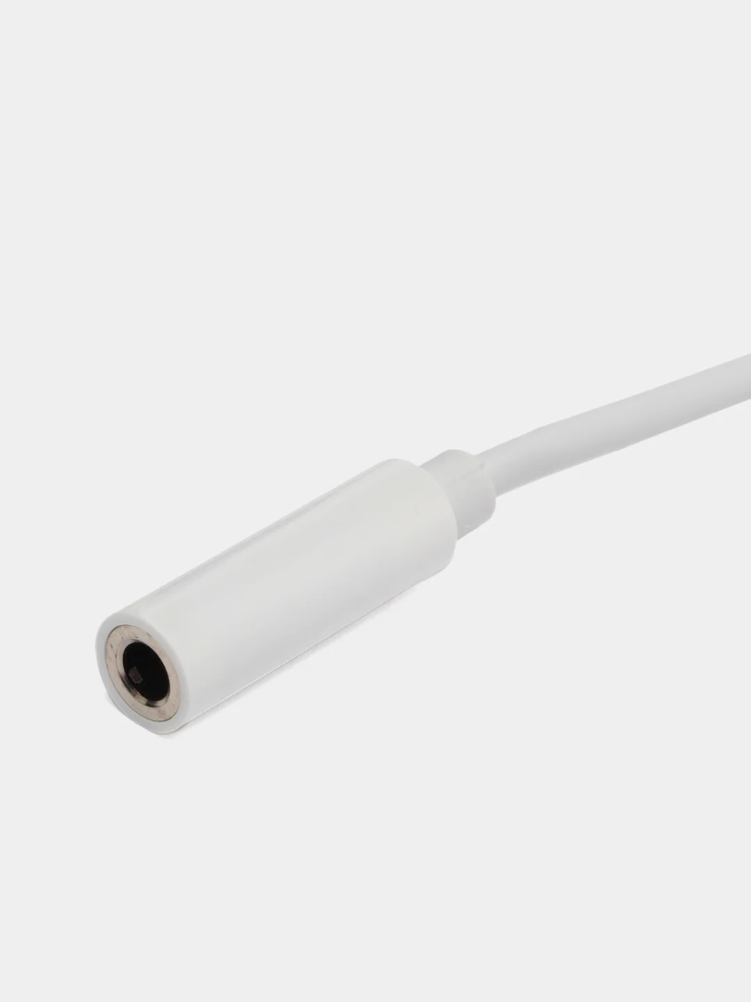Белый переходник для наушников iPhone/3.5 мм mini jack, аукс, адаптер для айфона
