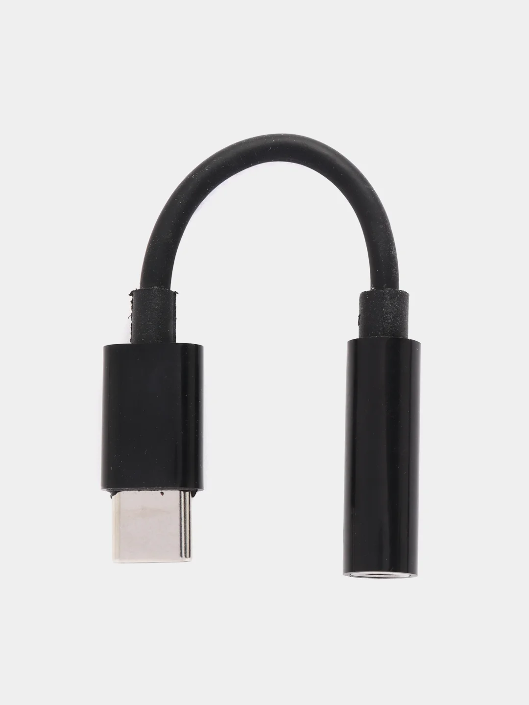 Черный переходник для наушников iPhone/3.5 мм mini jack, аукс, адаптер для айфона
