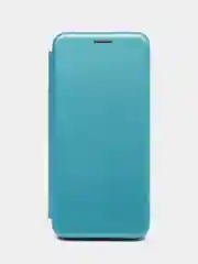 Голубой чехол-книжка Samsung Galaxy A12 / M12 (Самсунг галакси А12 / М12)