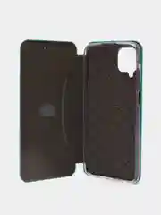 Голубой чехол-книжка Samsung Galaxy A12 / M12 (Самсунг галакси А12 / М12)