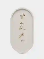 Молочный подставка для свечей и украшений, из гипса