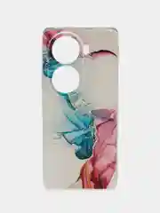 Ледяной чехол на Oppo Reno 11 Pro (Global) / Оппо Рено 11 Про Глобал прозрачный, защита камеры