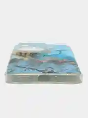 Голубой чехол на Huawei Nova Y72/Y72s / Хуавей Нова Y72/Y72s прозрачный, с рисунком, защита камеры