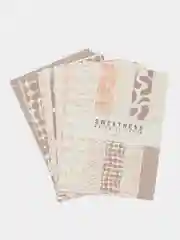 Белый набор разноцветной бумаги для скрапбукинга