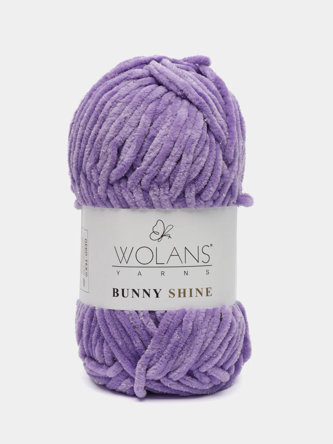Пряжа плюшевая Wolans Bunny Shine Mix №2