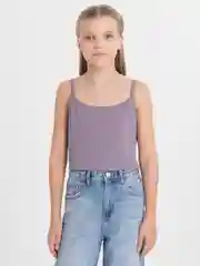 Сиреневый топ майка
